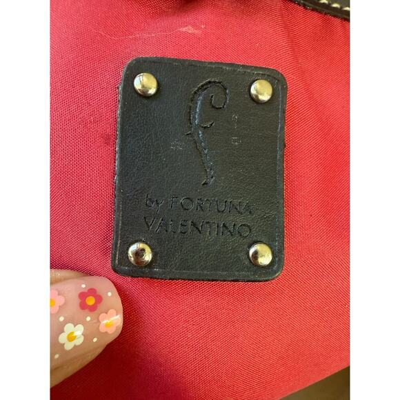 f by Fortuna Valentino large straw tote handbag purse - Picture 5 of 6